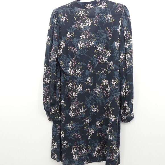 Velvet by Graham & Spencer Delores Printed Challis Dress Size L Floral Rayon - Picture 2 of 8